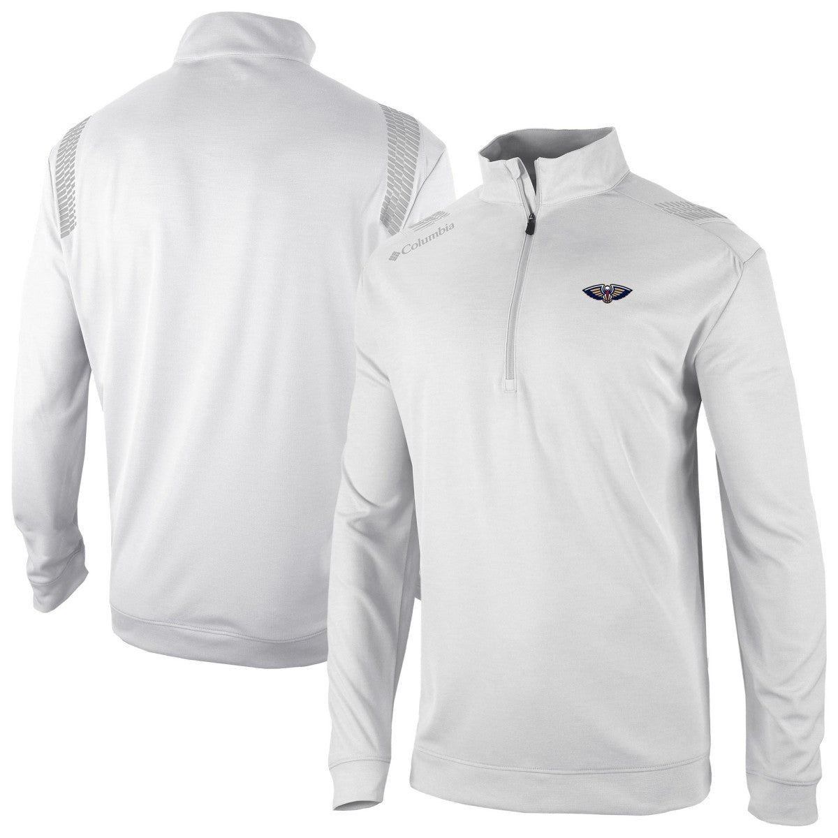New Orleans Pelicans Oakland Downs Omni-Wick Quarter-Zip Top White | Columbia US