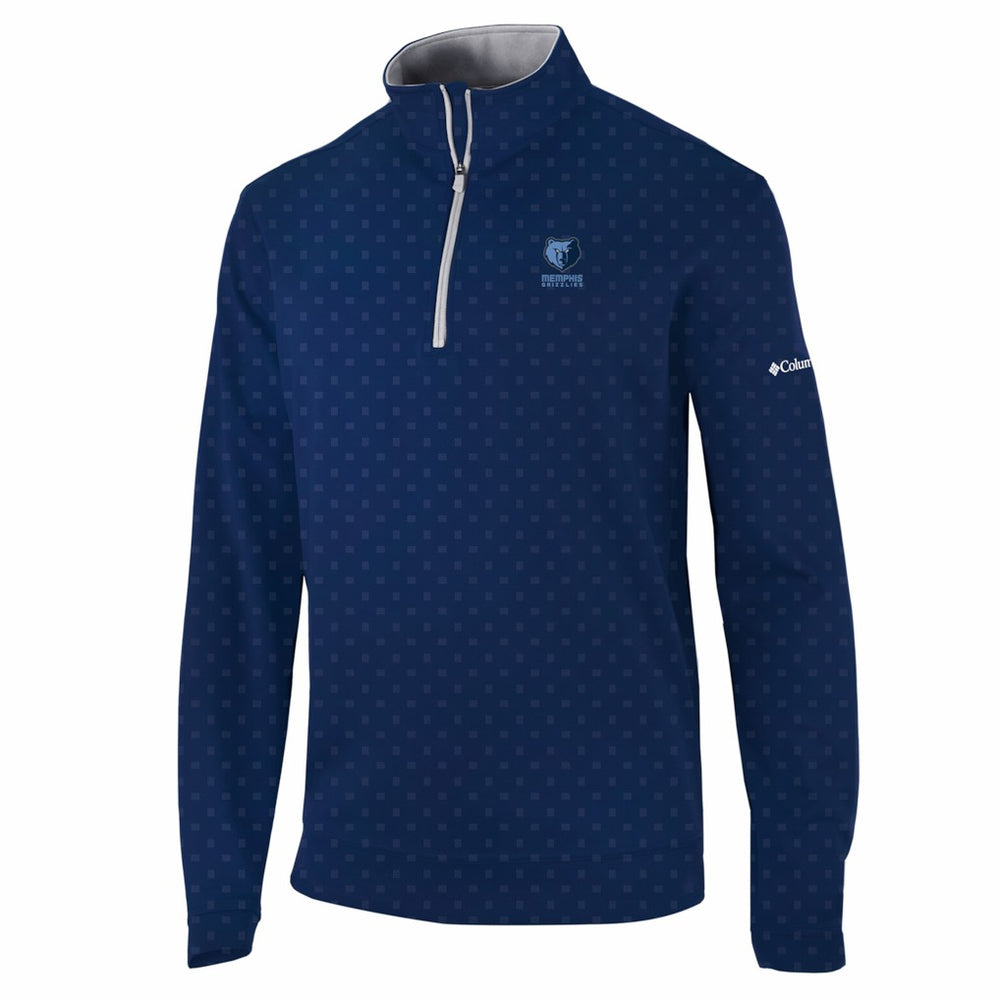 Memphis Grizzlies Wickham Hills Omni-Wick Quarter-Zip Jacket Navy | Columbia Lifestyle