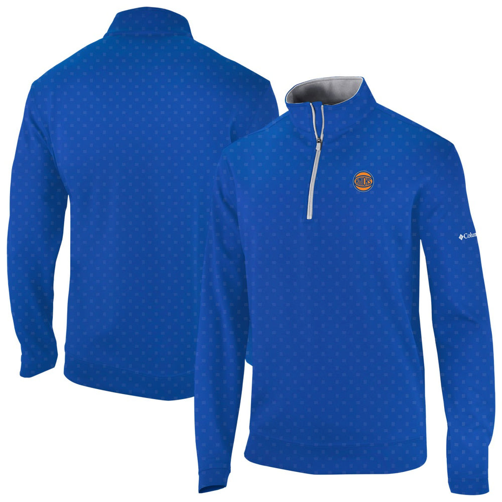 New York Knicks Wickham Hills Omni-Wick Quarter-Zip Jacket Blue | Columbia for sale
