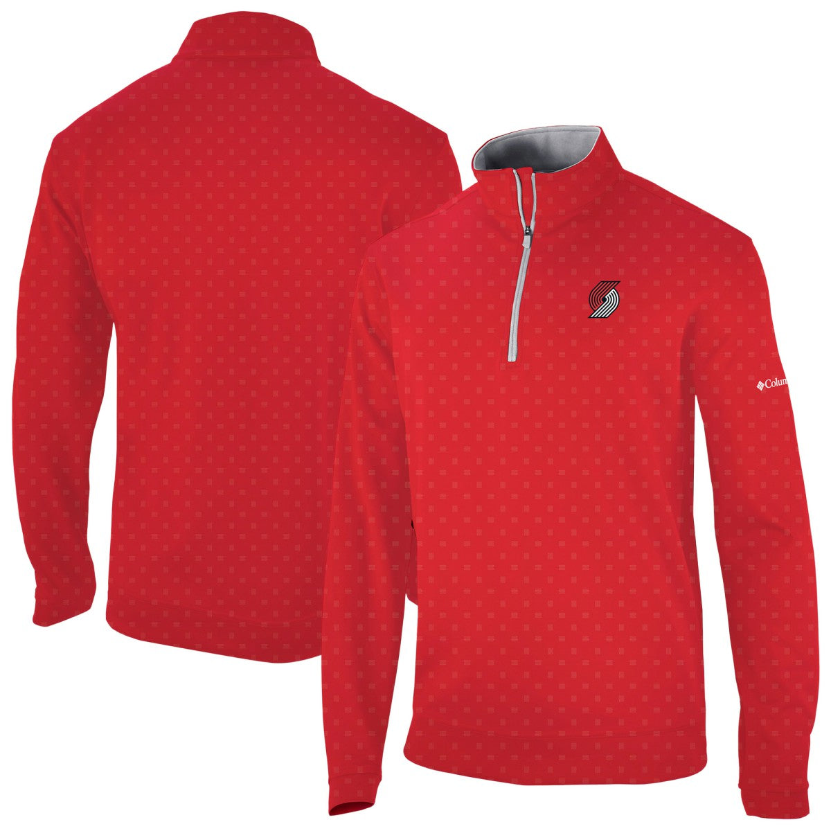 Portland Trail Blazers Wickham Hills Omni-Wick Quarter-Zip Jacket Red | Columbia