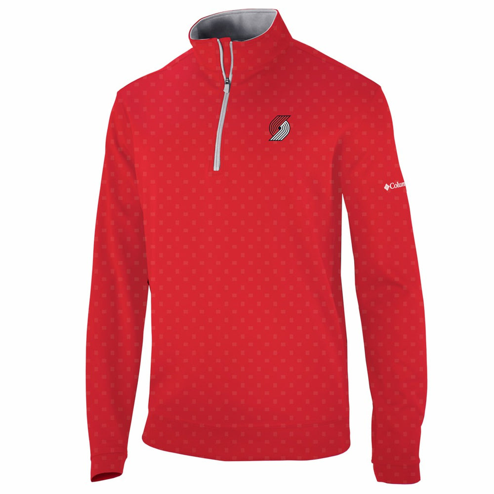 Portland Trail Blazers Wickham Hills Omni-Wick Quarter-Zip Jacket Red | Columbia