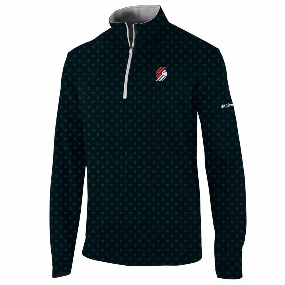 Portland Trail Blazers Wickham Hills Omni-Wick Quarter-Zip Jacket Black | Columbia Near Me
