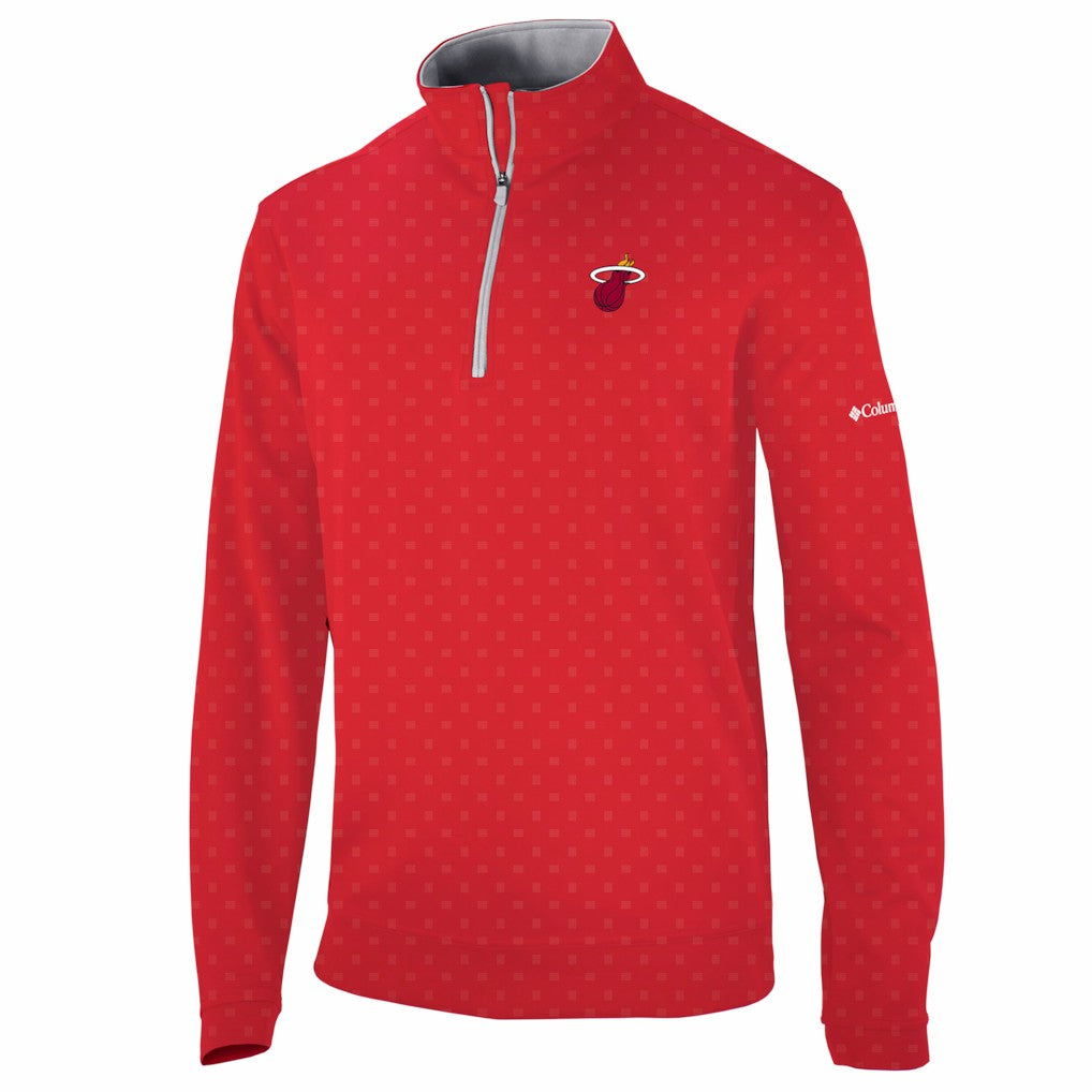 Miami Heat Wickham Hills Omni-Wick Quarter-Zip Jacket Red | Columbia outlet