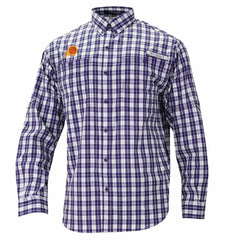 Phoenix Suns Super Tamiami Omni-Shade Long Sleeve Button-Down Shirt Purple | Columbia for sale