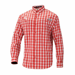 Houston Rockets Super Tamiami Omni-Shade Long Sleeve Button-Down Shirt Red | Columbia Near Me
