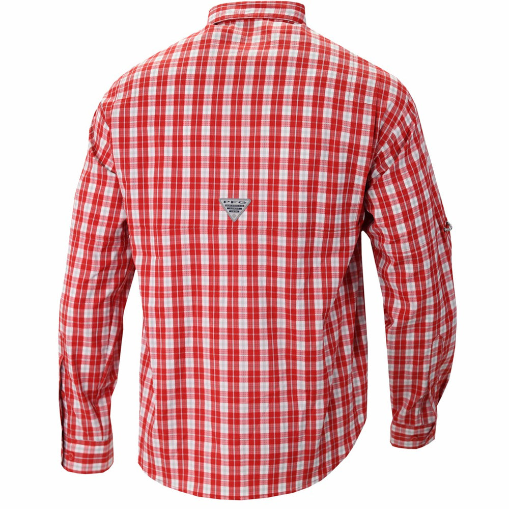 New Orleans Pelicans Super Tamiami Omni-Shade Long Sleeve Button-Down Shirt Red | Columbia outlet