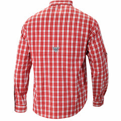 New Orleans Pelicans Super Tamiami Omni-Shade Long Sleeve Button-Down Shirt Red | Columbia outlet