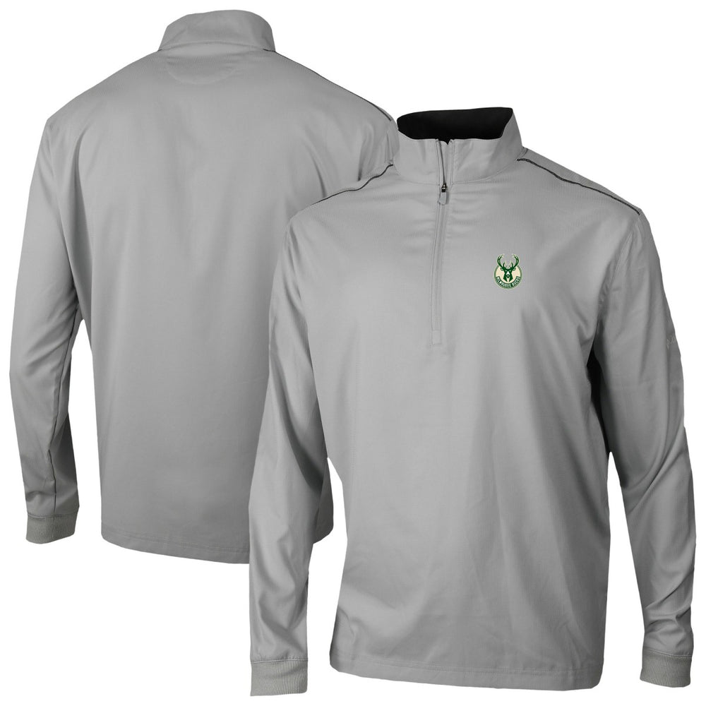 Milwaukee Bucks Omni-Wick Bogey's Paradise Quarter-Zip Top Gray | Columbia US
