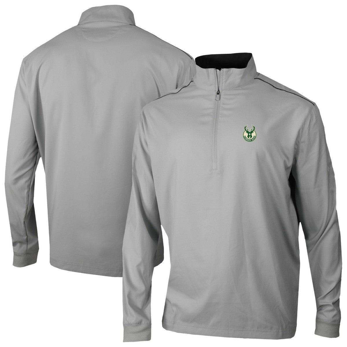 Milwaukee Bucks Omni-Wick Bogey's Paradise Quarter-Zip Top Gray | Columbia US