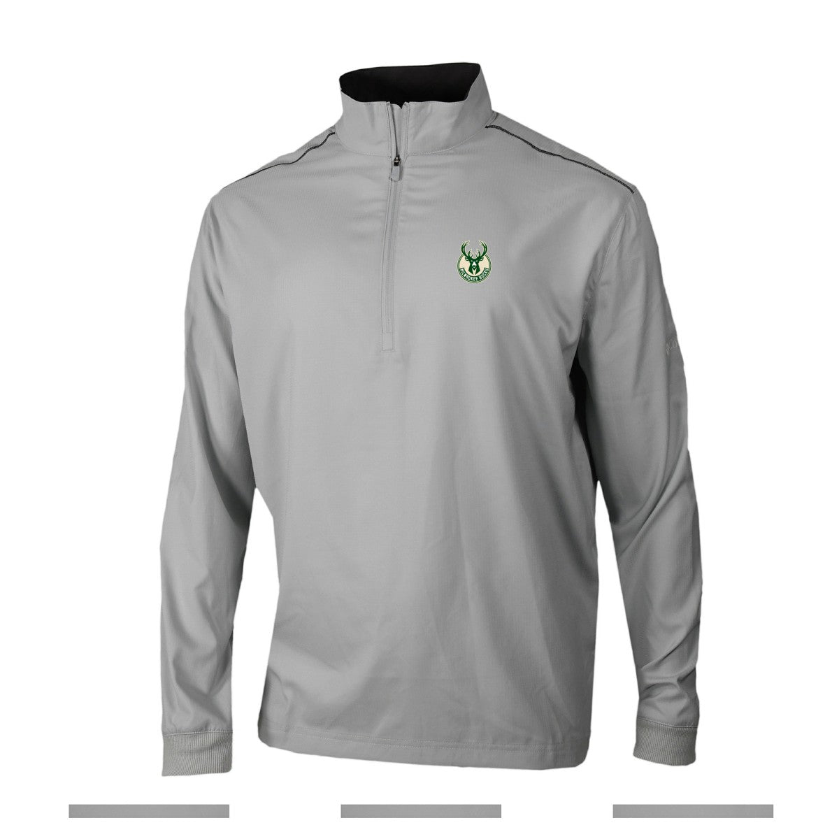 Milwaukee Bucks Omni-Wick Bogey's Paradise Quarter-Zip Top Gray | Columbia US