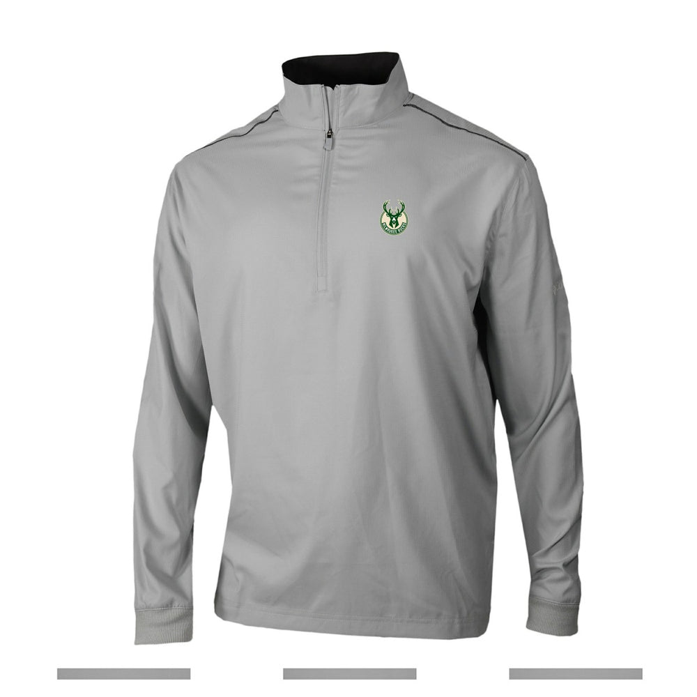 Milwaukee Bucks Omni-Wick Bogey's Paradise Quarter-Zip Top Gray | Columbia US