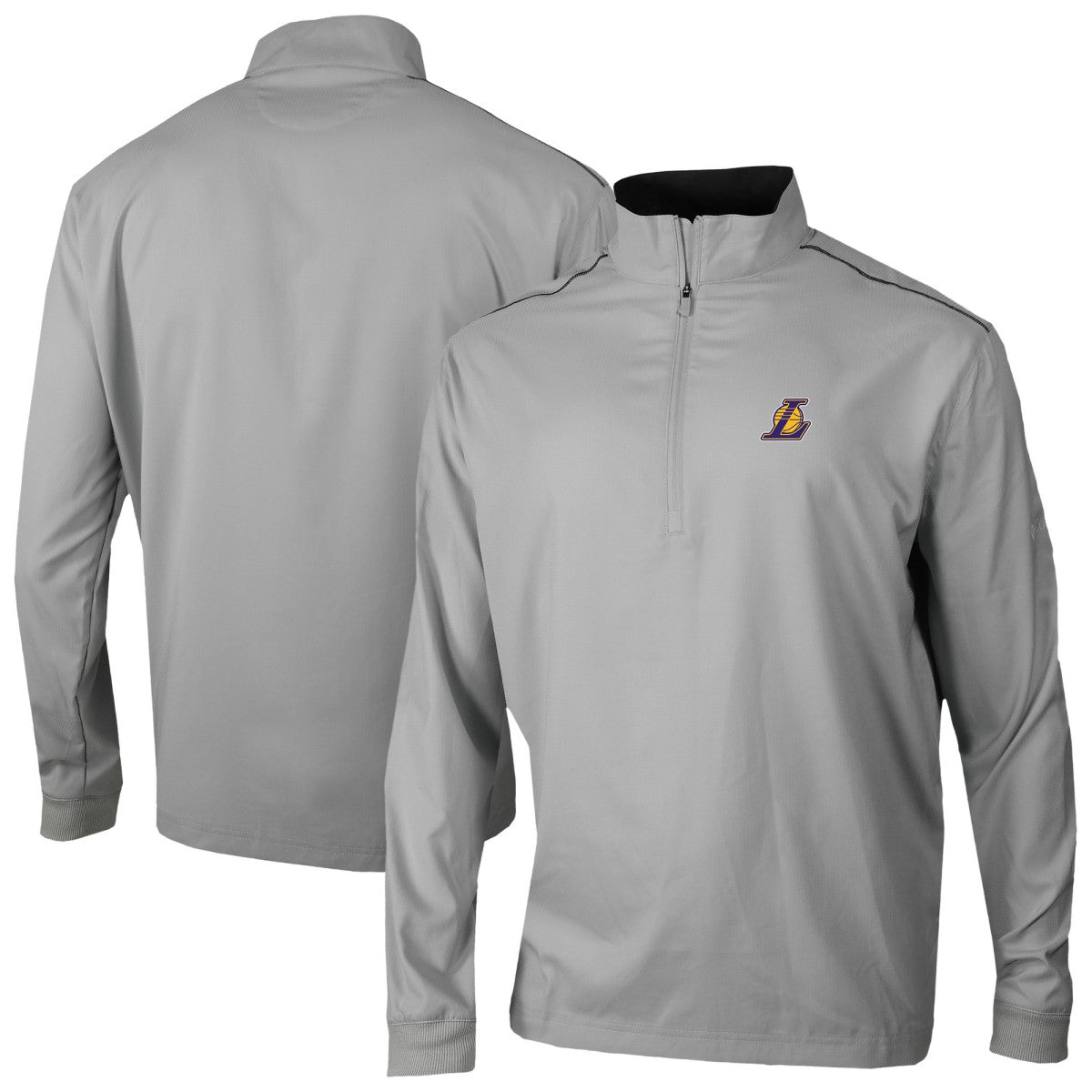 Los Angeles Lakers Omni-Wick Bogey's Paradise Quarter-Zip Top Gray | Columbia