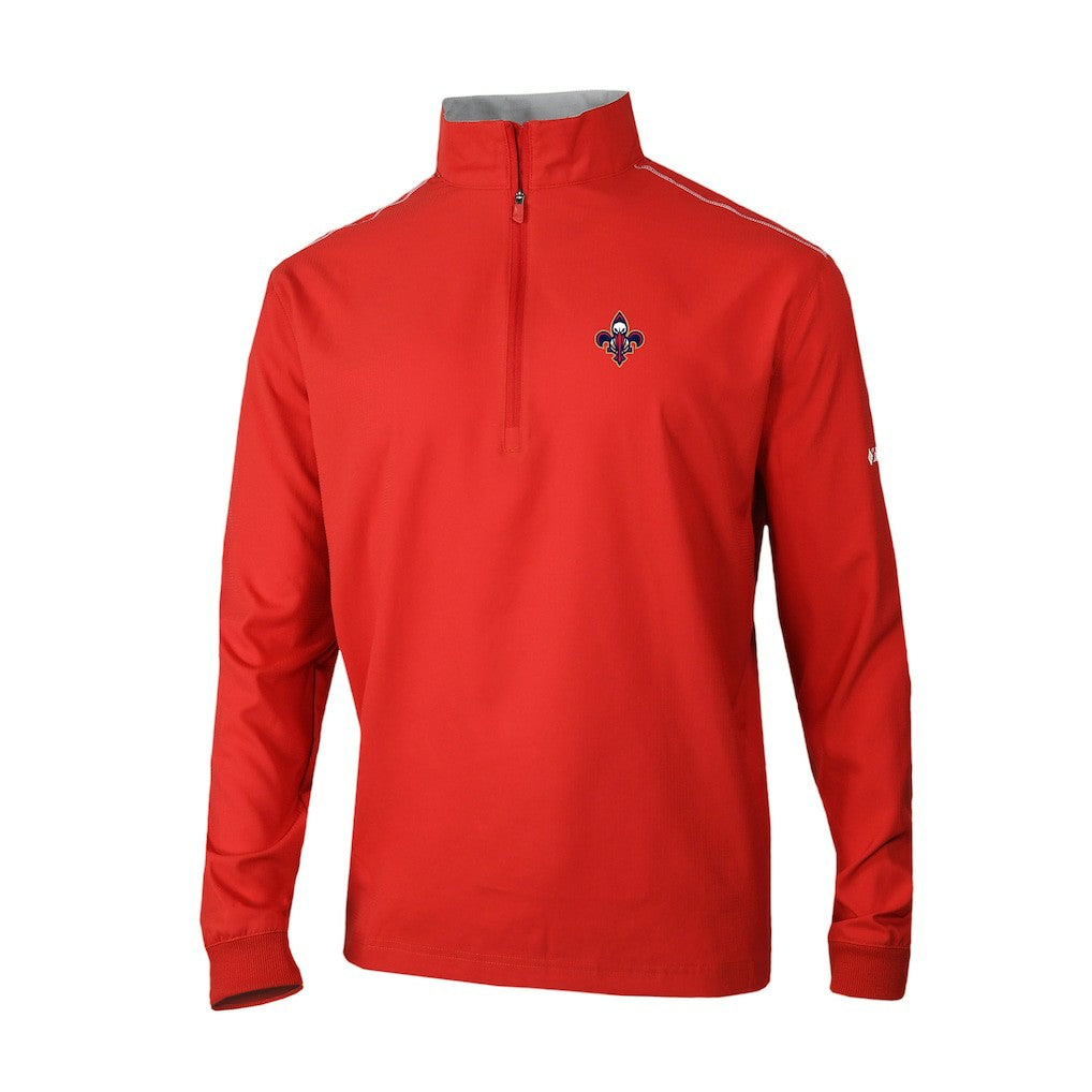 New Orleans Pelicans Omni-Wick Bogey's Paradise Quarter-Zip Top Red | Columbia US