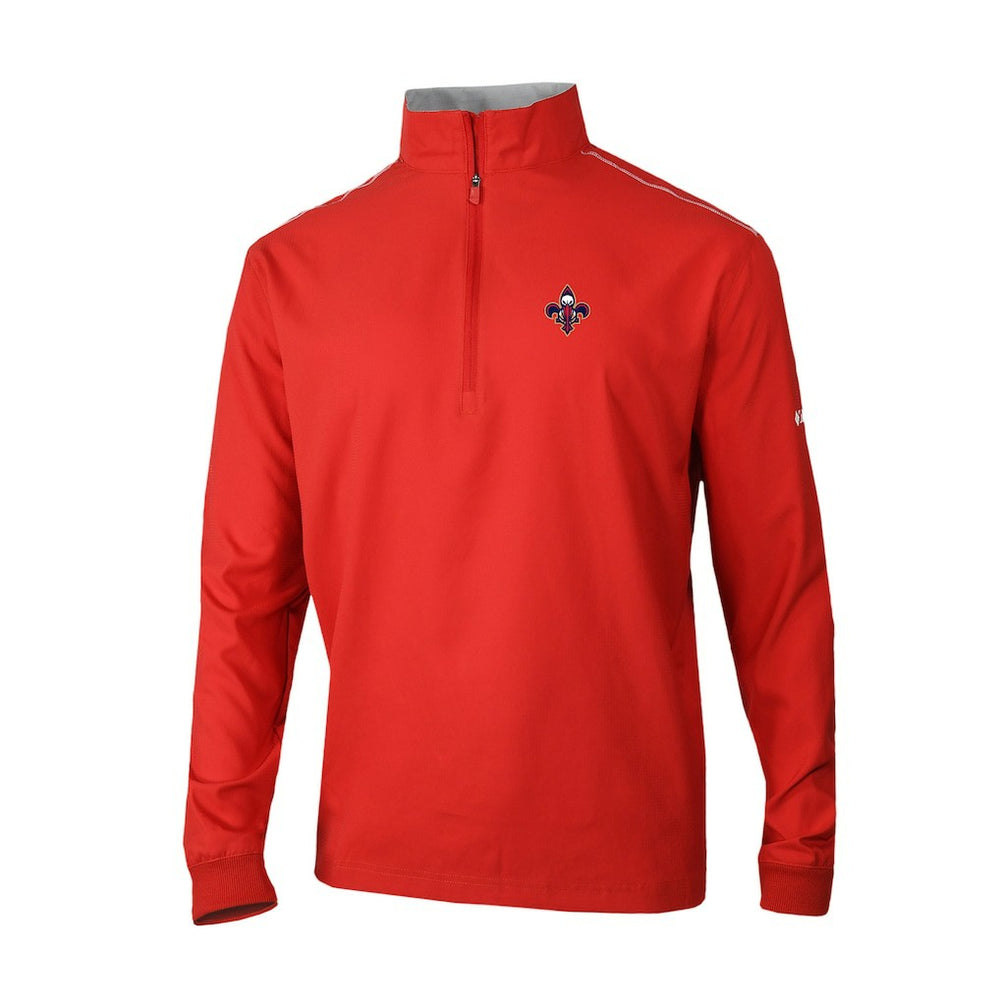 New Orleans Pelicans Omni-Wick Bogey's Paradise Quarter-Zip Top Red | Columbia US