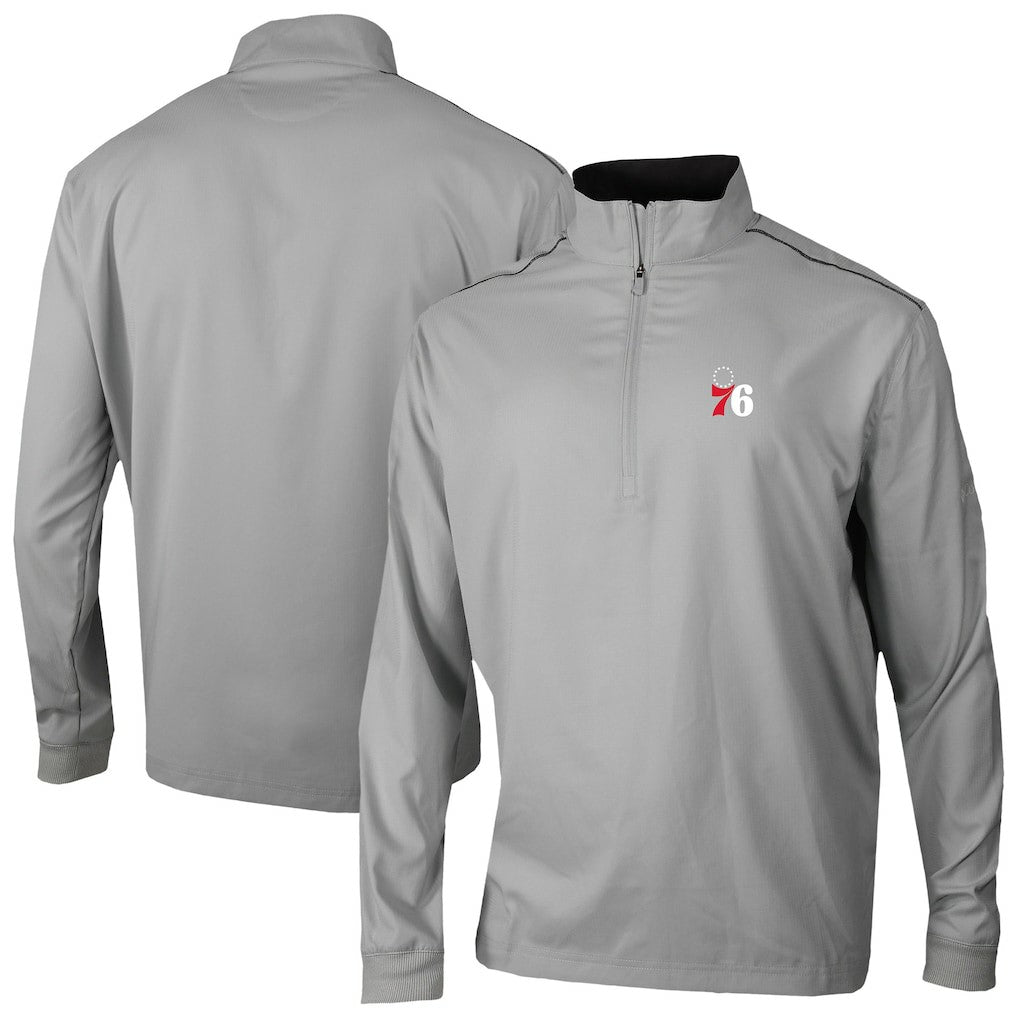 Philadelphia 76ers Omni-Wick Bogey's Paradise Quarter-Zip Top Gray | Columbia Lifestyle