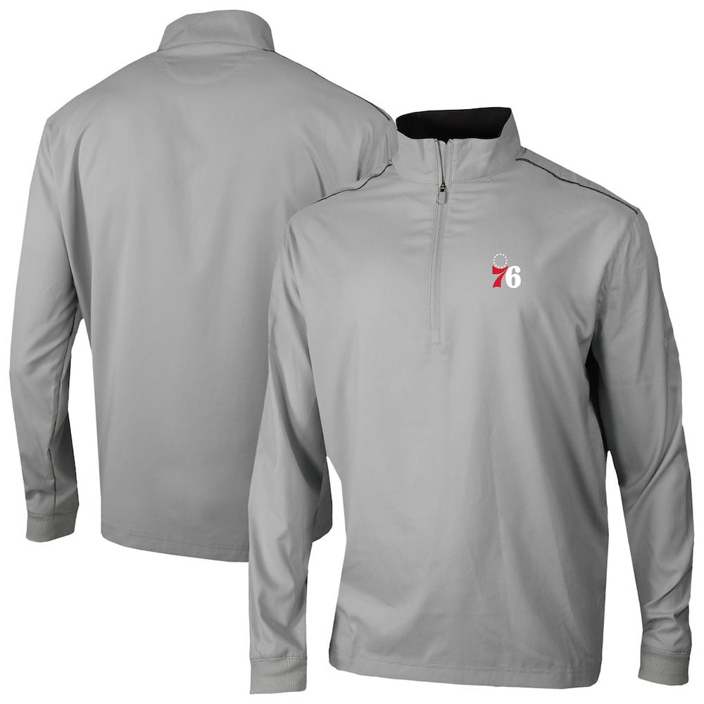Philadelphia 76ers Omni-Wick Bogey's Paradise Quarter-Zip Top Gray | Columbia Lifestyle