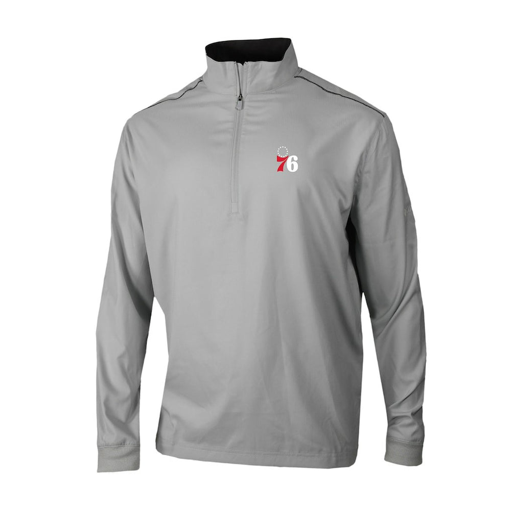 Philadelphia 76ers Omni-Wick Bogey's Paradise Quarter-Zip Top Gray | Columbia Lifestyle