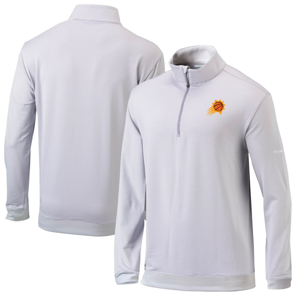 Phoenix Suns Omni-Wick Even Lie Quarter-Zip Top Gray/White | Columbia