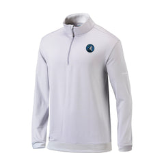 Minnesota Timberwolves Omni-Wick Even Lie Quarter-Zip Top Gray/White | Columbia US