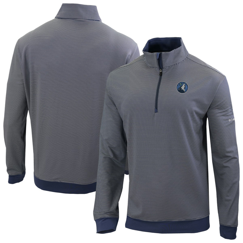 Minnesota Timberwolves Omni-Wick Even Lie Quarter-Zip Top Navy | Columbia for sale
