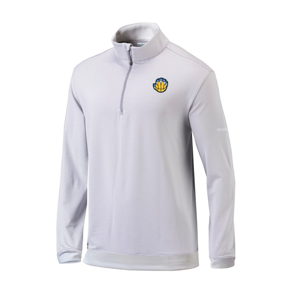 Memphis Grizzlies Omni-Wick Even Lie Quarter-Zip Top Gray/White | Columbia discount
