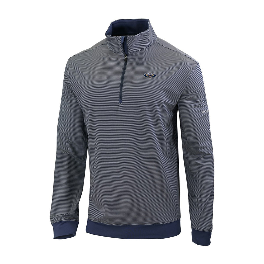 New Orleans Pelicans Omni-Wick Even Lie Quarter-Zip Top Navy | Columbia Near Me