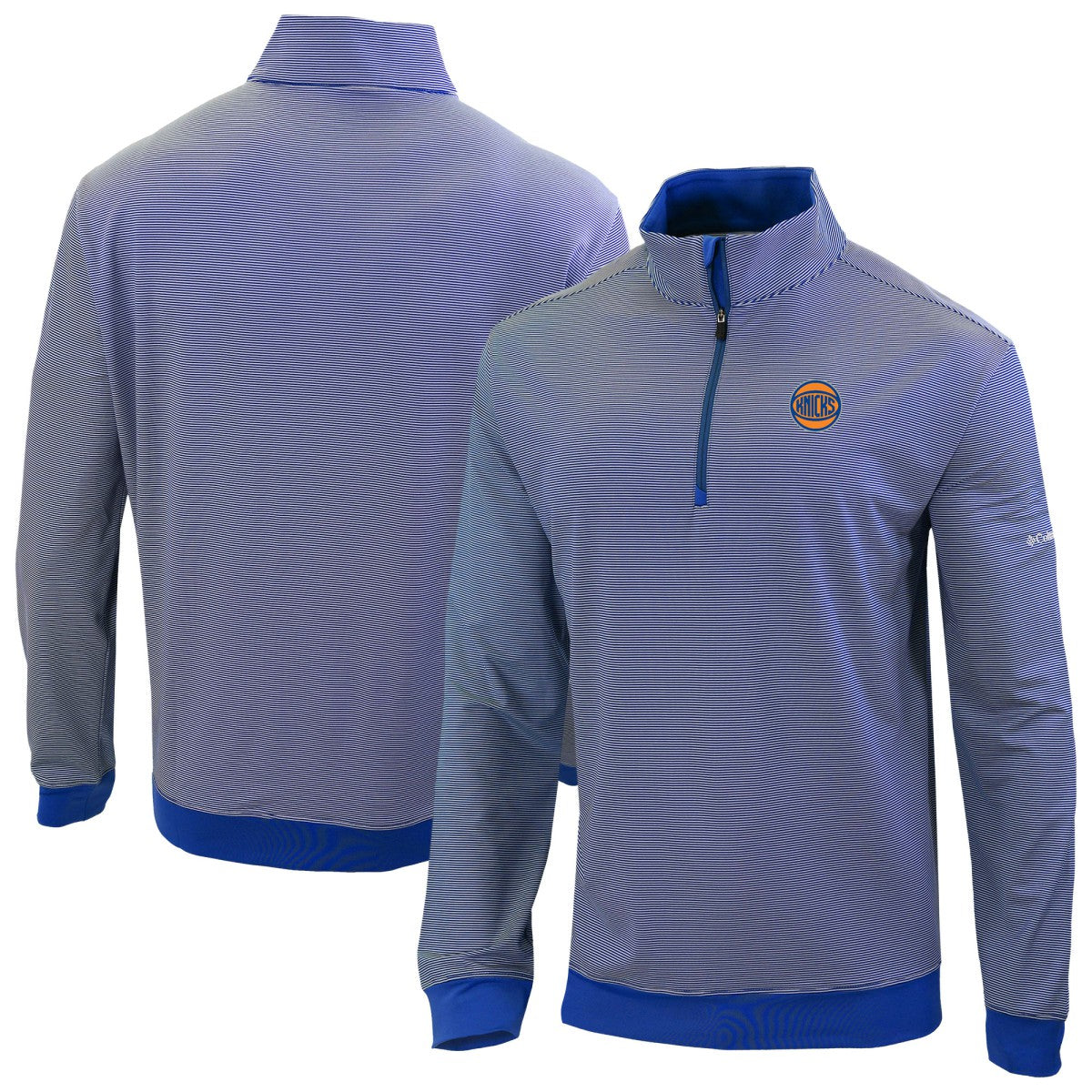 New York Knicks Omni-Wick Even Lie Quarter-Zip Top Blue | Columbia