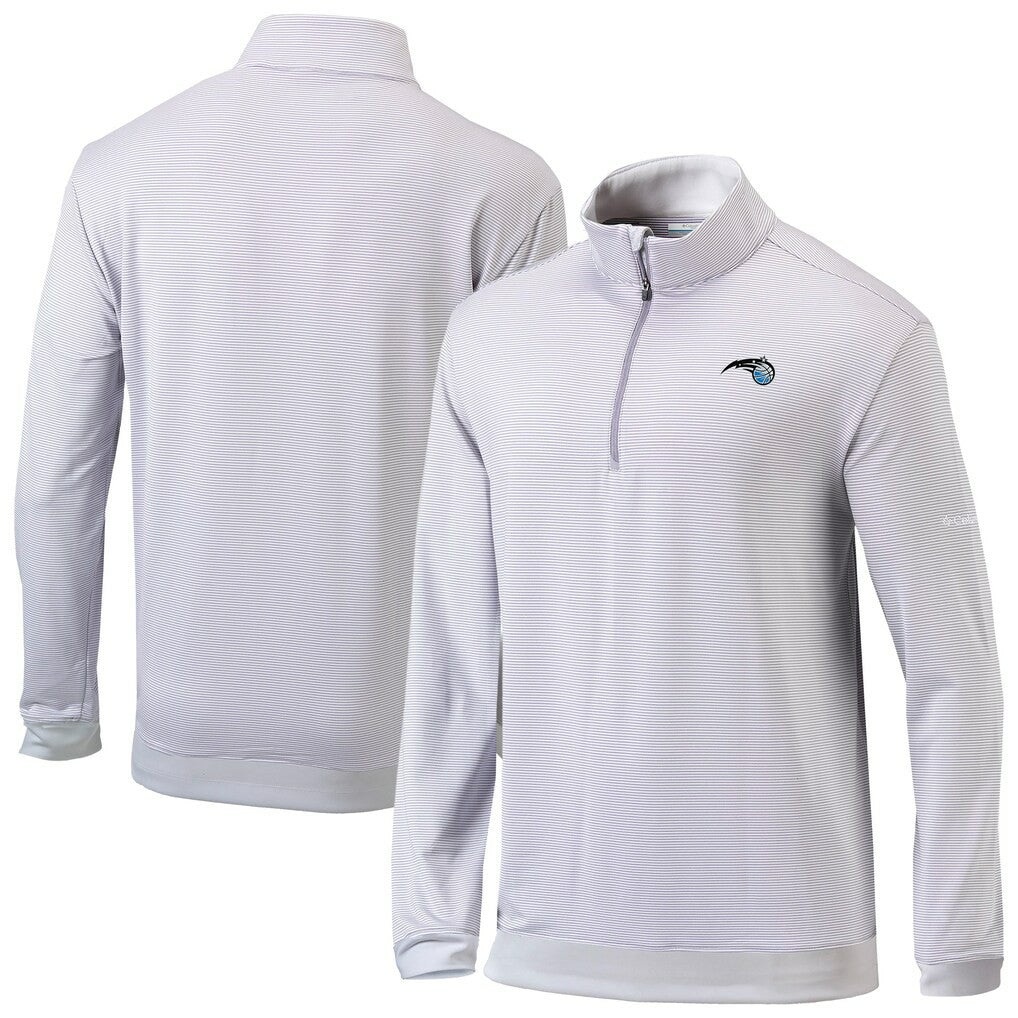 Orlando Magic Omni-Wick Even Lie Quarter-Zip Top Gray/White | Columbia US