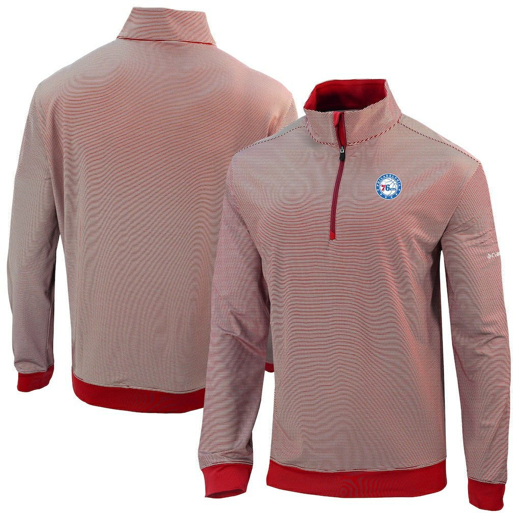 Philadelphia 76ers Omni-Wick Even Lie Quarter-Zip Top Red | Columbia US