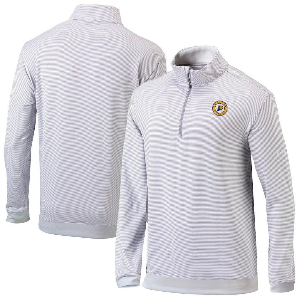 Indiana Pacers Omni-Wick Even Lie Quarter-Zip Top Gray/White | Columbia Near Me