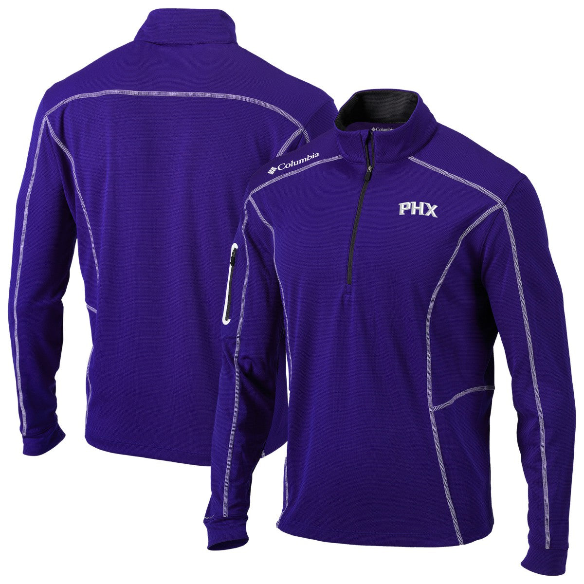 Phoenix Suns Omni-Wick Shotgun Quarter-Zip Jacket Purple | Columbia Lifestyle