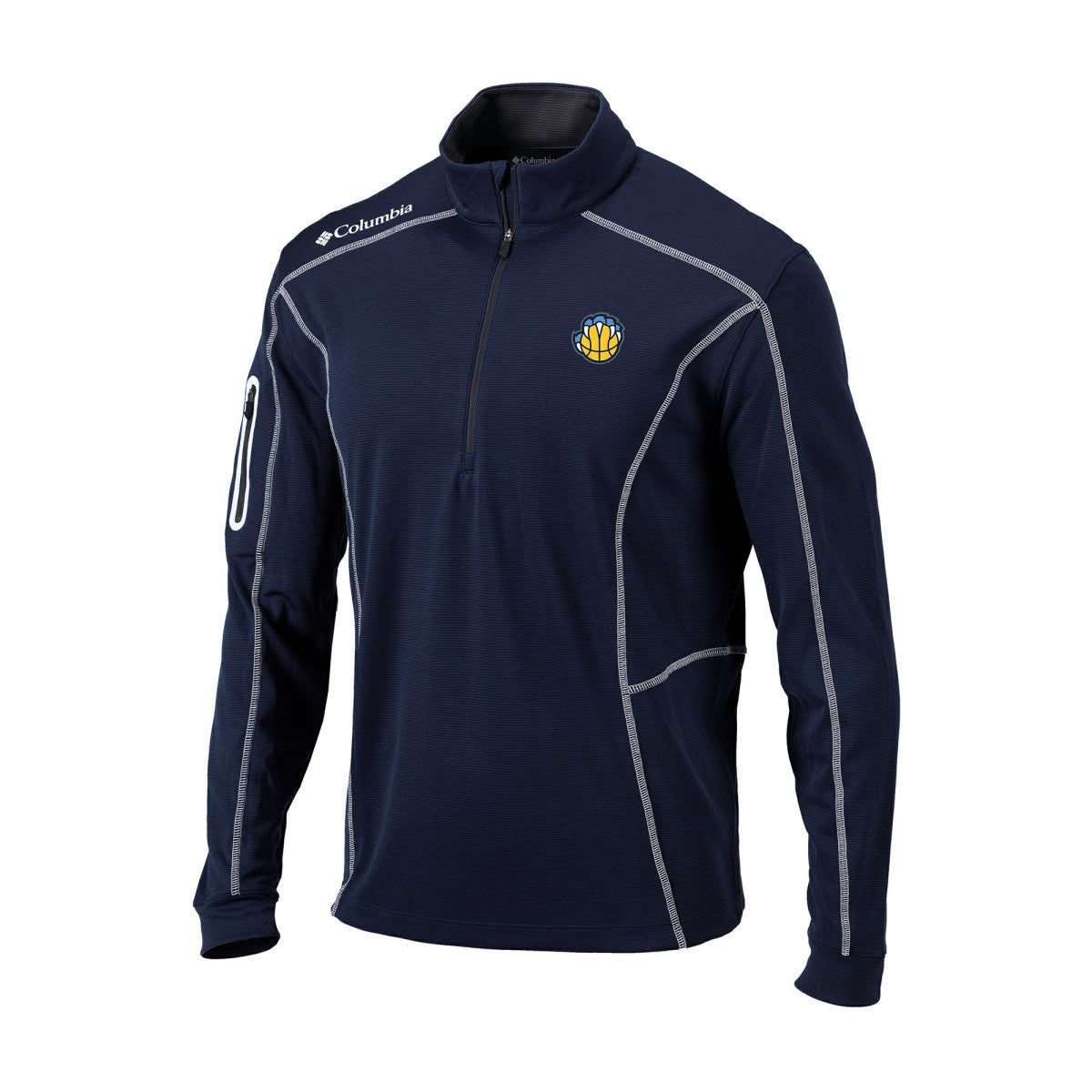 Memphis Grizzlies Omni-Wick Shotgun Quarter-Zip Jacket Navy | Columbia