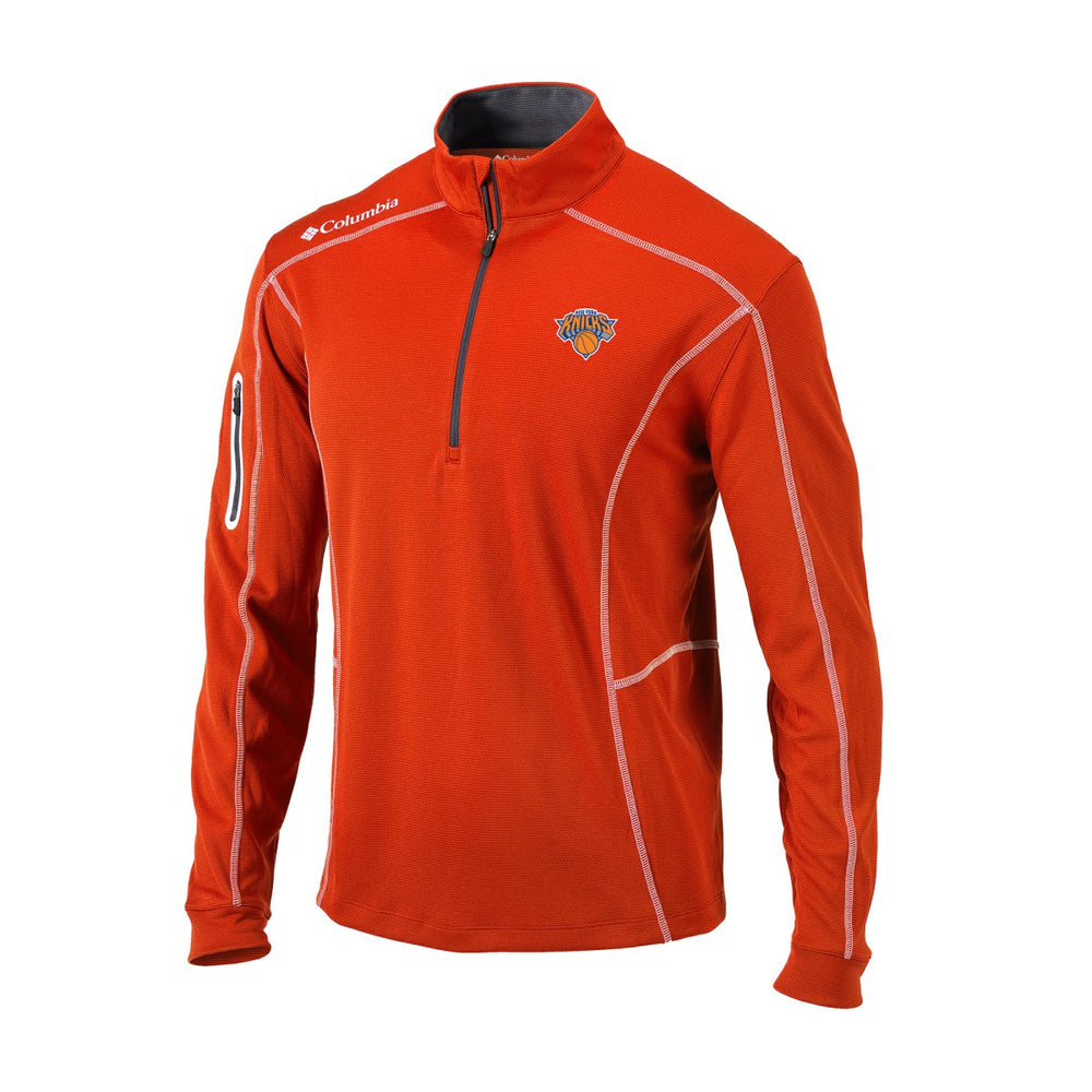 New York Knicks Omni-Wick Shotgun Quarter-Zip Jacket Orange | Columbia for sale