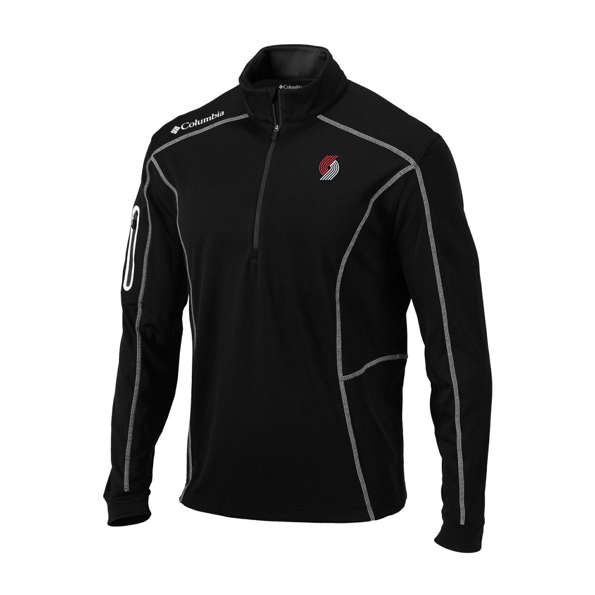 Portland Trail Blazers Omni-Wick Shotgun Quarter-Zip Jacket Black | Columbia online
