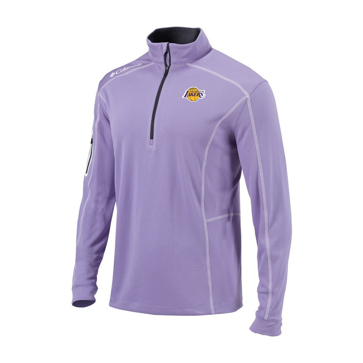 Los Angeles Lakers Omni-Wick Shotgun Quarter-Zip Jacket Purple | Columbia
