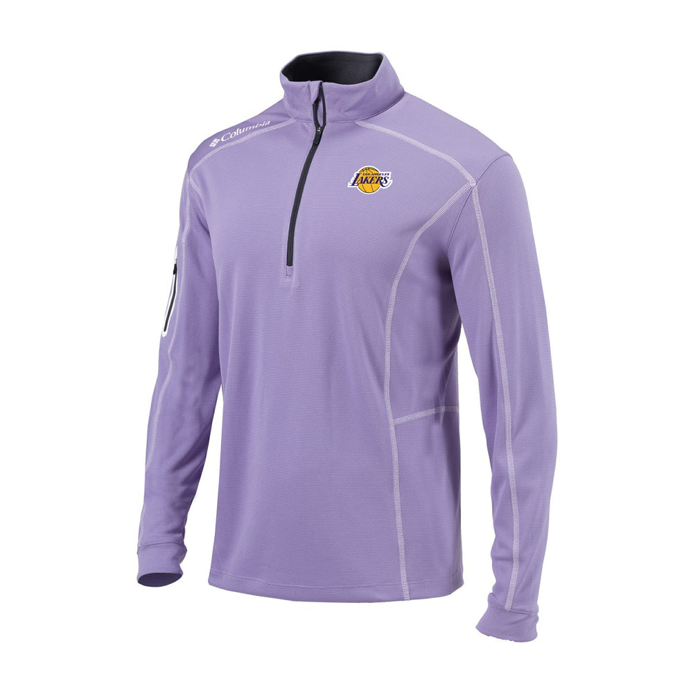 Los Angeles Lakers Omni-Wick Shotgun Quarter-Zip Jacket Purple | Columbia