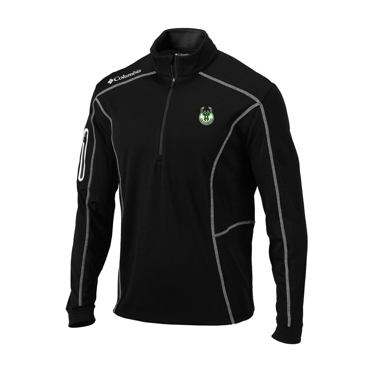 Milwaukee Bucks Omni-Wick Shotgun Quarter-Zip Jacket Black | Columbia online