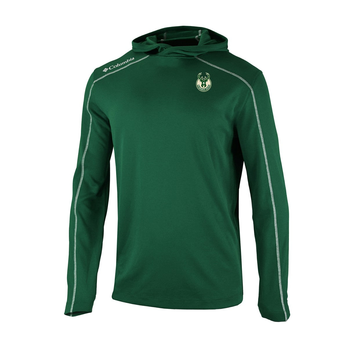 Milwaukee Bucks Omni-Wick Shotgun Pullover Hoodie Hunter Green | Columbia