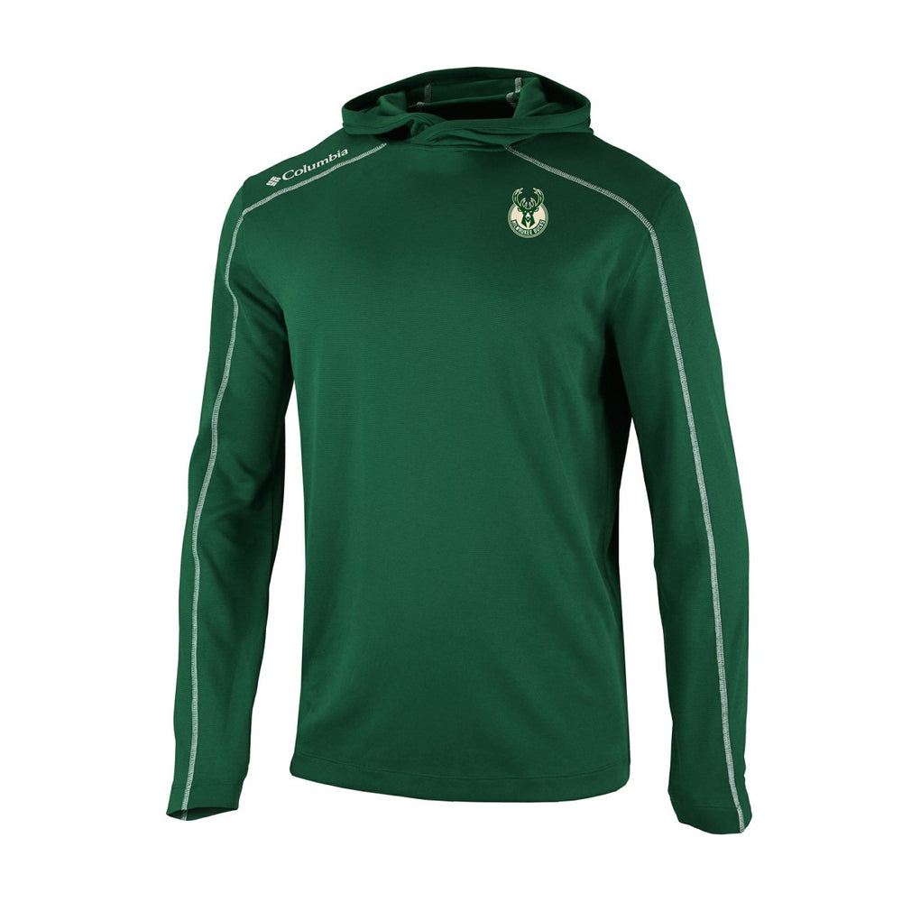 Milwaukee Bucks Omni-Wick Shotgun Pullover Hoodie Hunter Green | Columbia