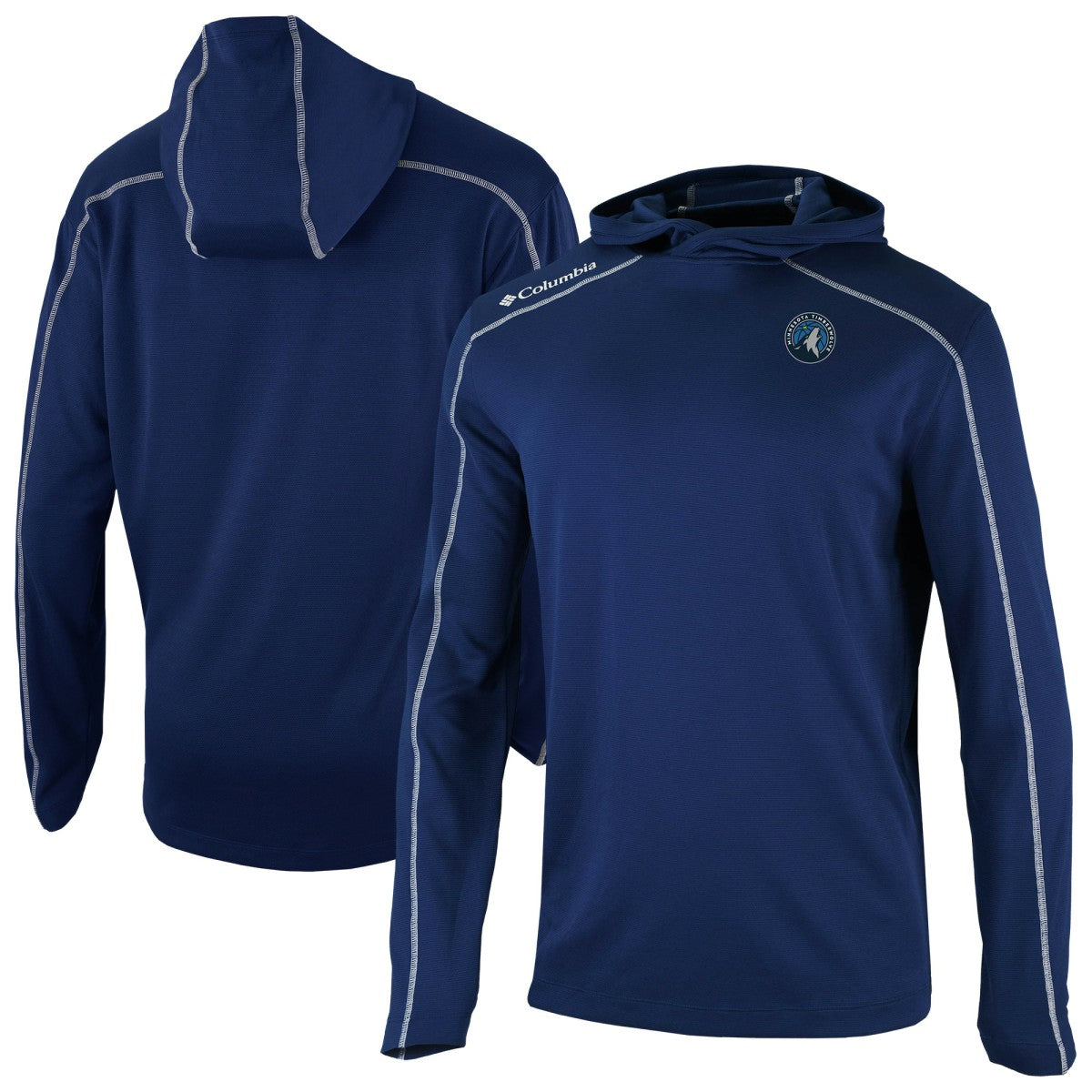 Minnesota Timberwolves Omni-Wick Shotgun Pullover Hoodie Navy | Columbia Lifestyle