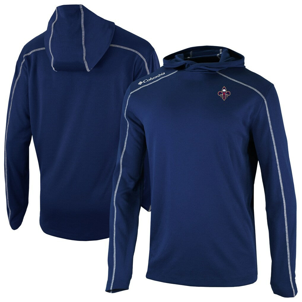 New Orleans Pelicans Omni-Wick Shotgun Pullover Hoodie Navy | Columbia discount