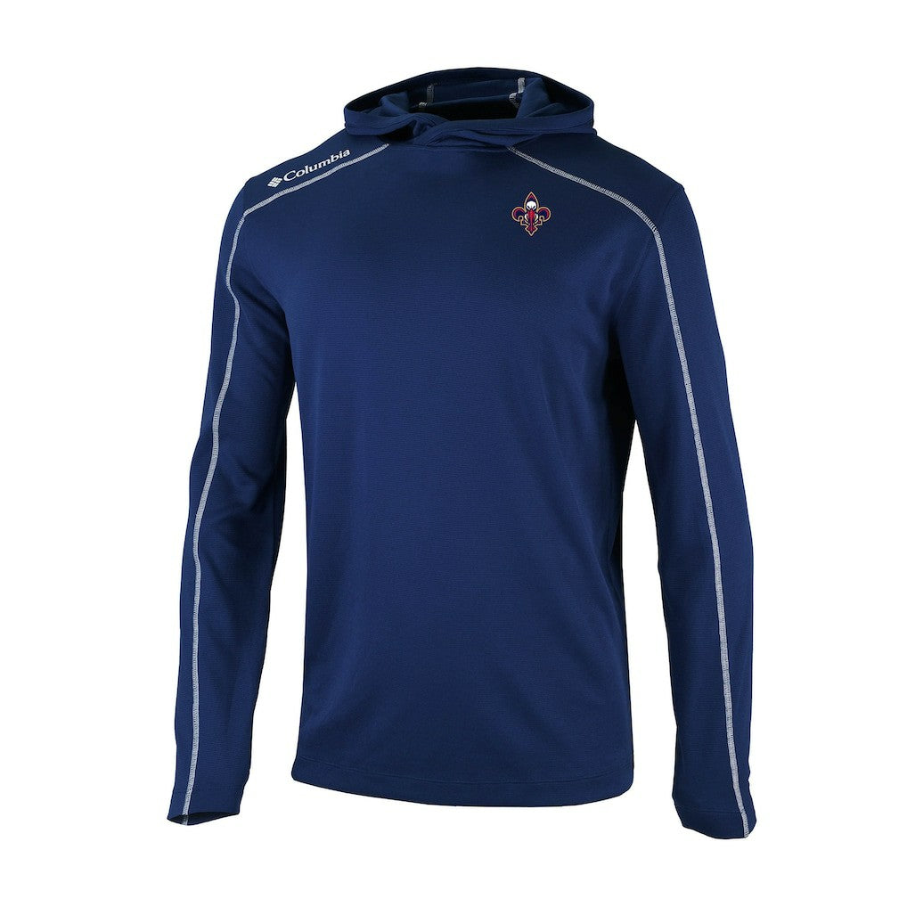 New Orleans Pelicans Omni-Wick Shotgun Pullover Hoodie Navy | Columbia discount