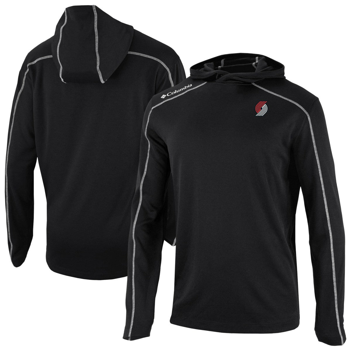 Portland Trail Blazers Omni-Wick Shotgun Pullover Hoodie Black | Columbia US