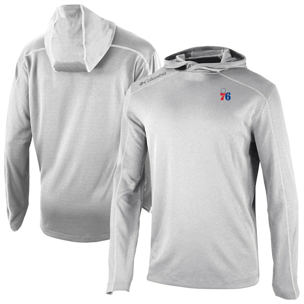 Philadelphia 76ers Omni-Wick Shotgun Pullover Hoodie Gray | Columbia US