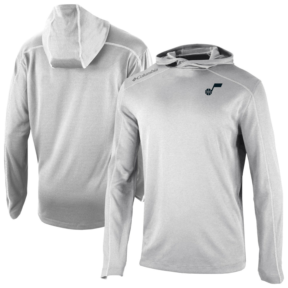 Utah Jazz Omni-Wick Shotgun Pullover Hoodie Gray | Columbia Lifestyle