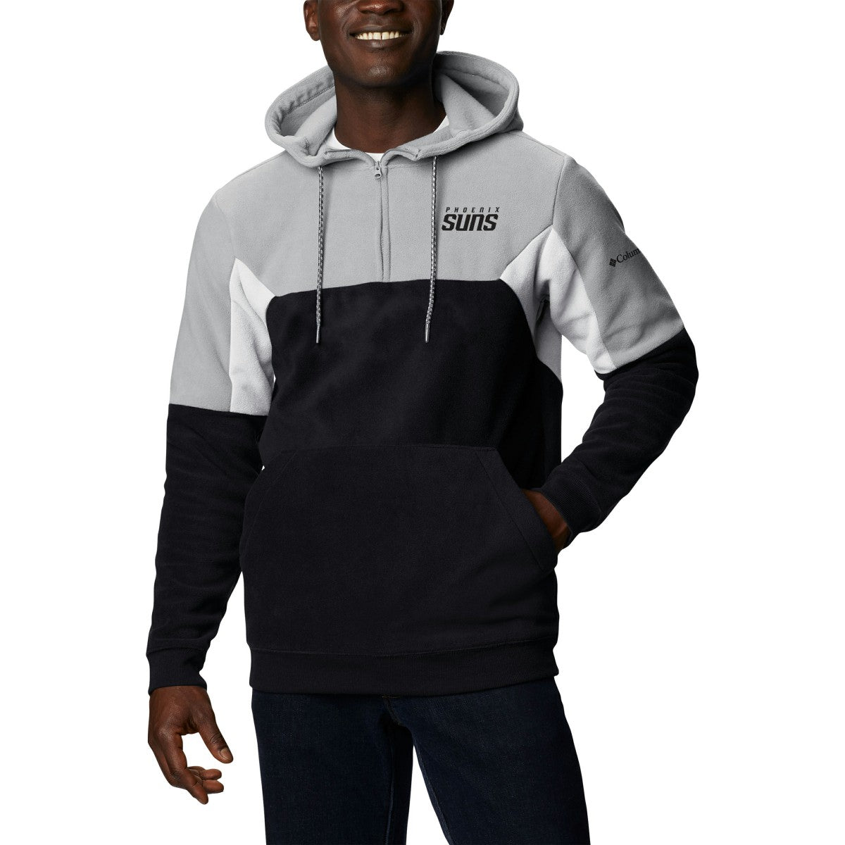 Phoenix Suns Men's Lodge Quarter-Zip Hoodie Black | Columbia