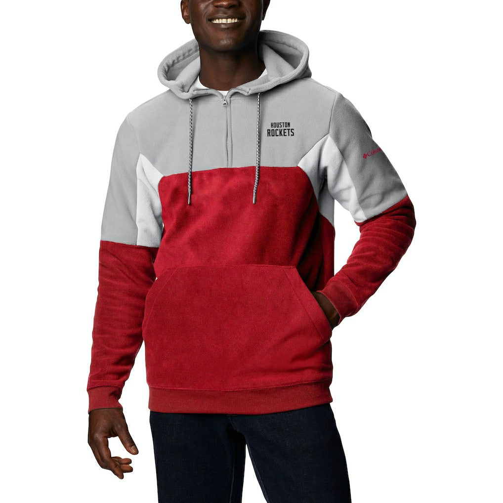 Houston Rockets Men's Lodge Quarter-Zip Hoodie for sale Red | Columbia discount