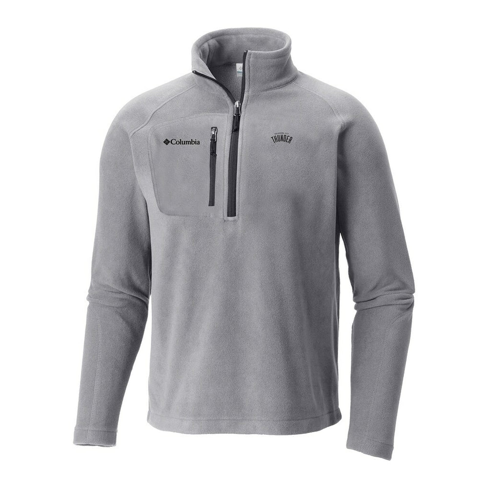 Oklahoma City Thunder Fast Trek III Half-Zip Fleece Pullover Gray | Columbia for sale