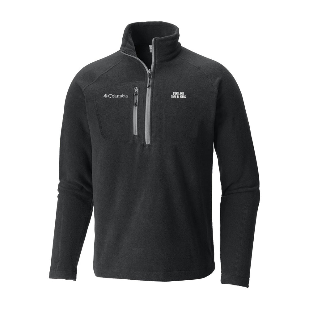 Portland Trail Blazers Fast Trek III Half-Zip Fleece Pullover Black | Columbia for sale