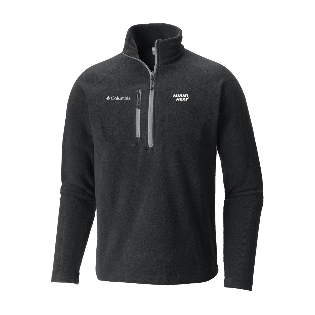 Miami Heat Fast Trek III Half-Zip Fleece Pullover Black | Columbia US